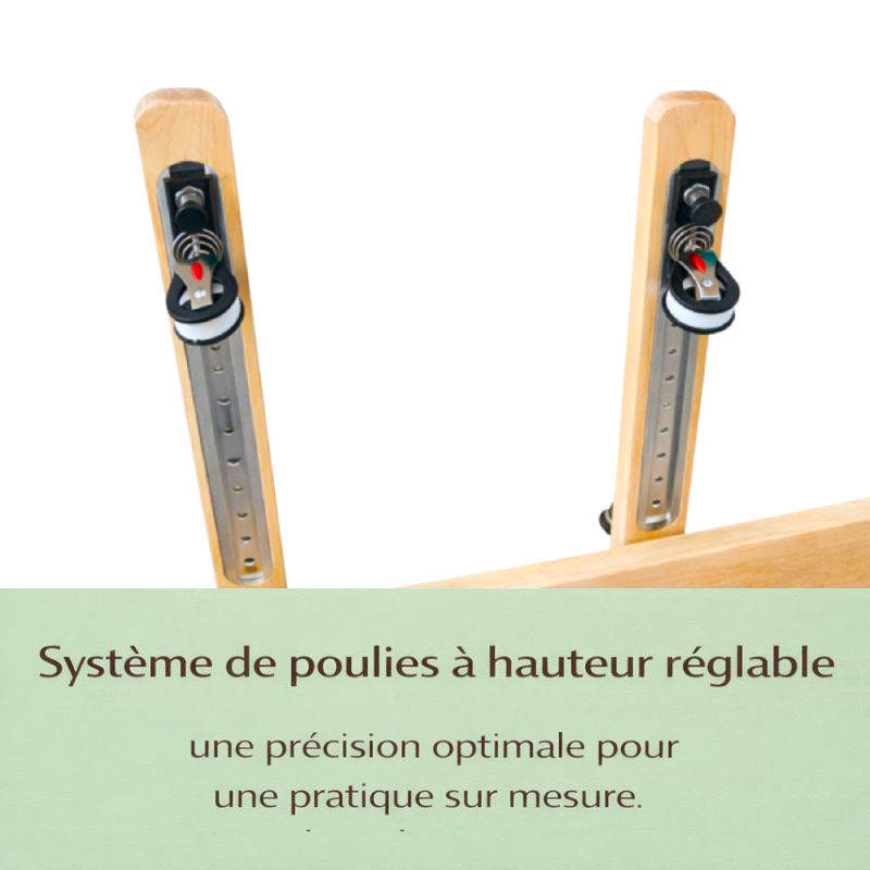 Pilates Reformer - Bois de chêne - Maison et Studio - Collection Harmonia